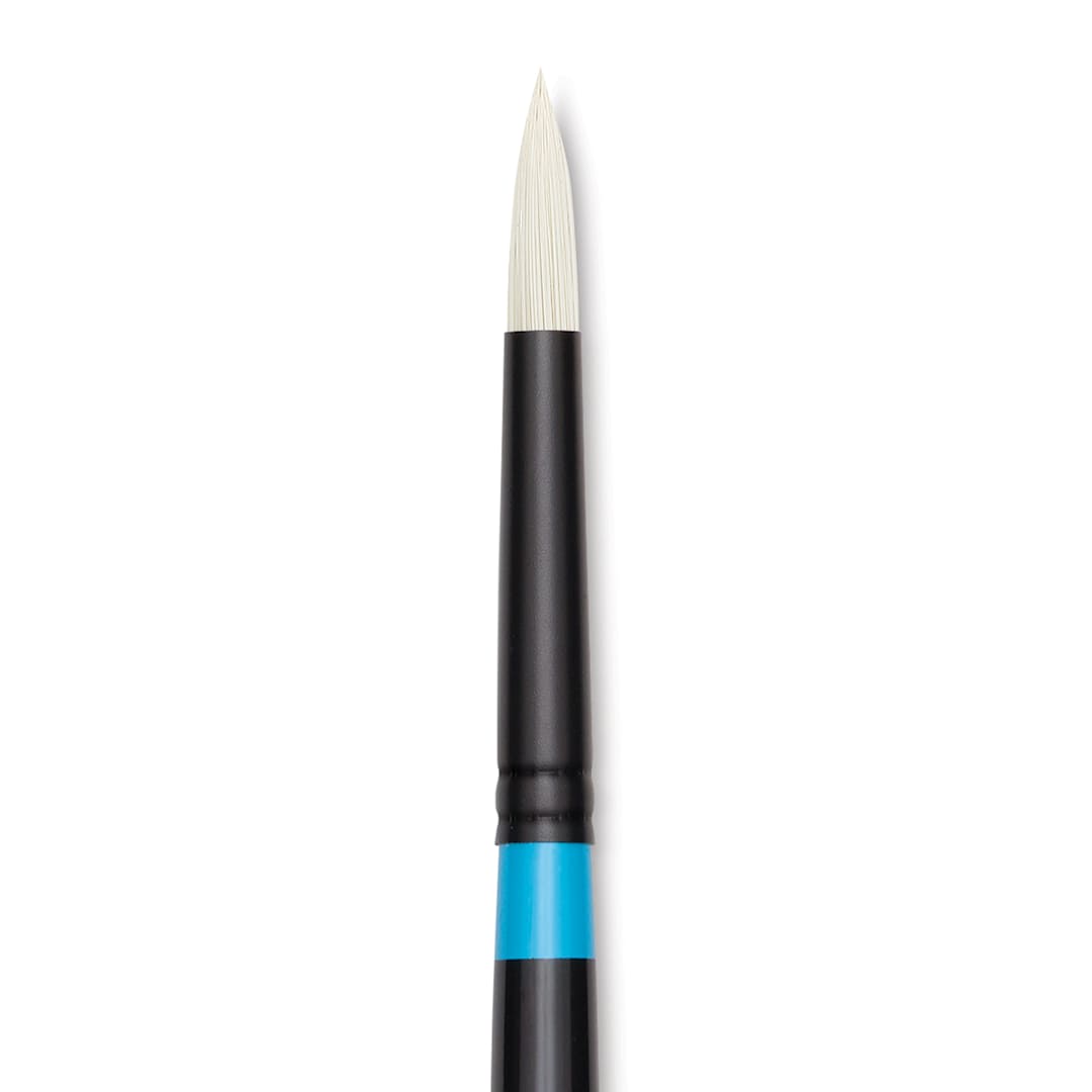 Open in modal - Princeton Series 6500 Aspen Synthetic Brush - Size 6, Round, Long Handle, close up