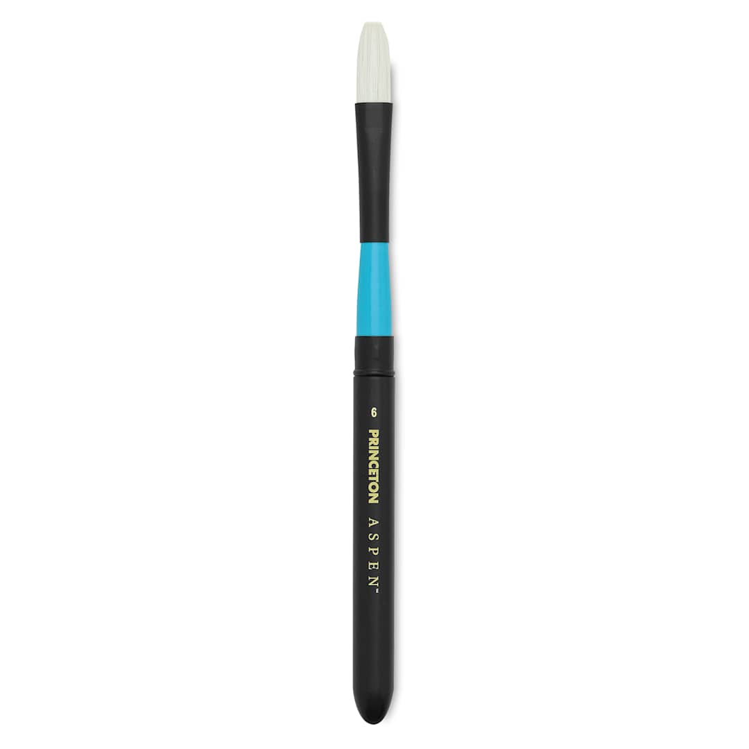 Open in modal - Princeton Aspen Series 6500 Synthetic Travel Brush - Flat, Size 6