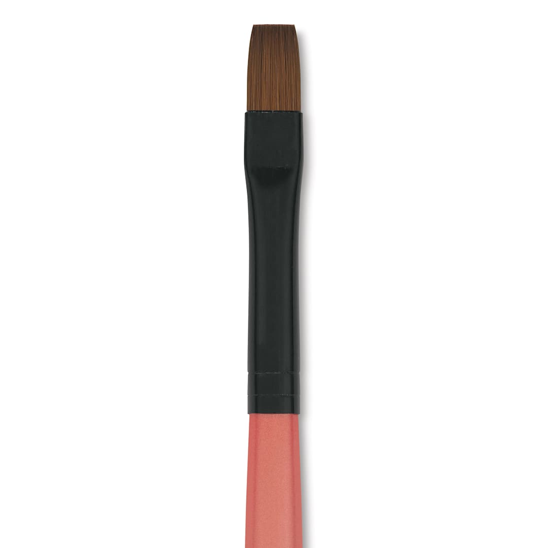 Open in modal - Dynasty Water Lily Watercolor Brush - Short Handle, Bright, Size 8, close-up