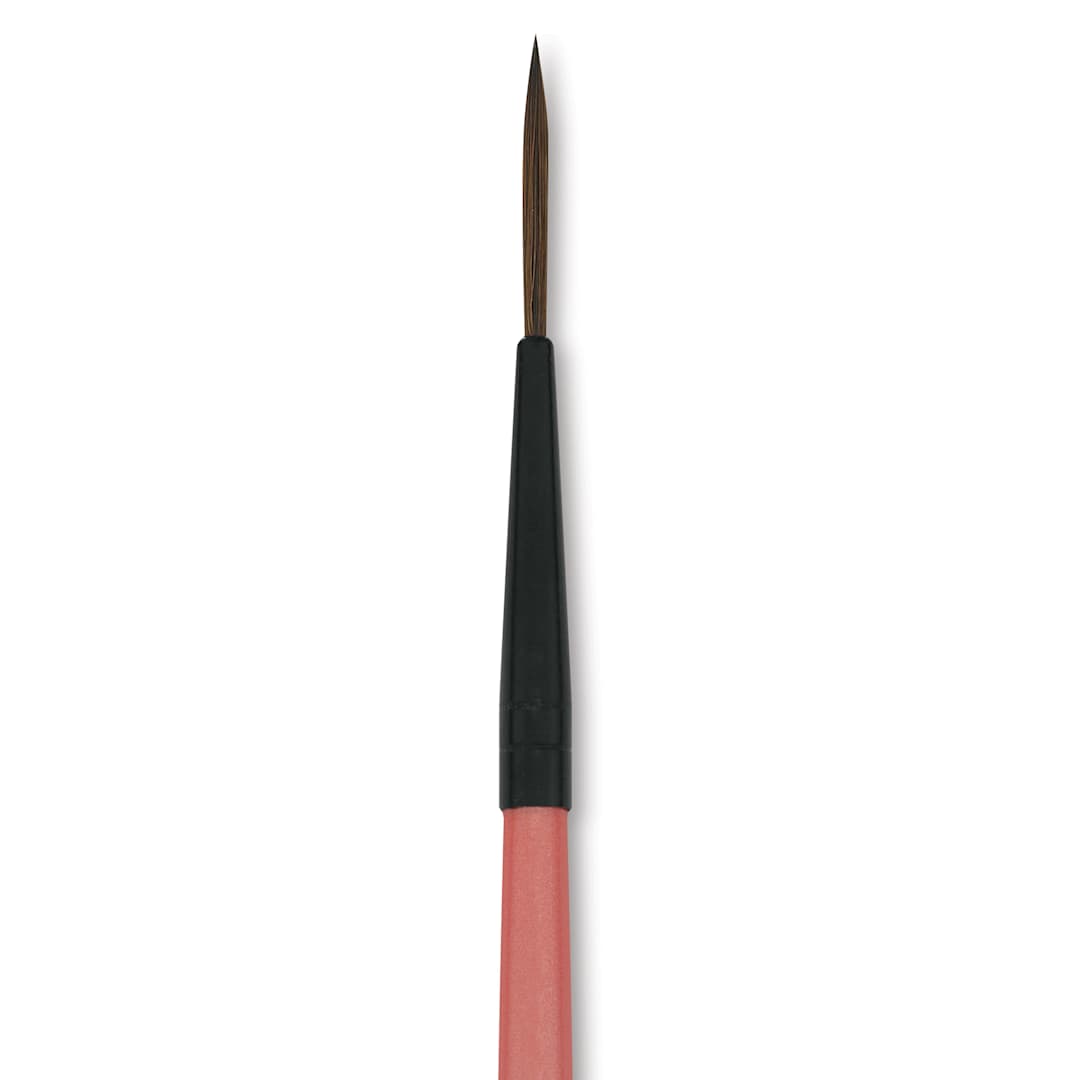Open in modal - Dynasty Water Lily Watercolor Brush - Short Handle, Liner, Size 0, close-up