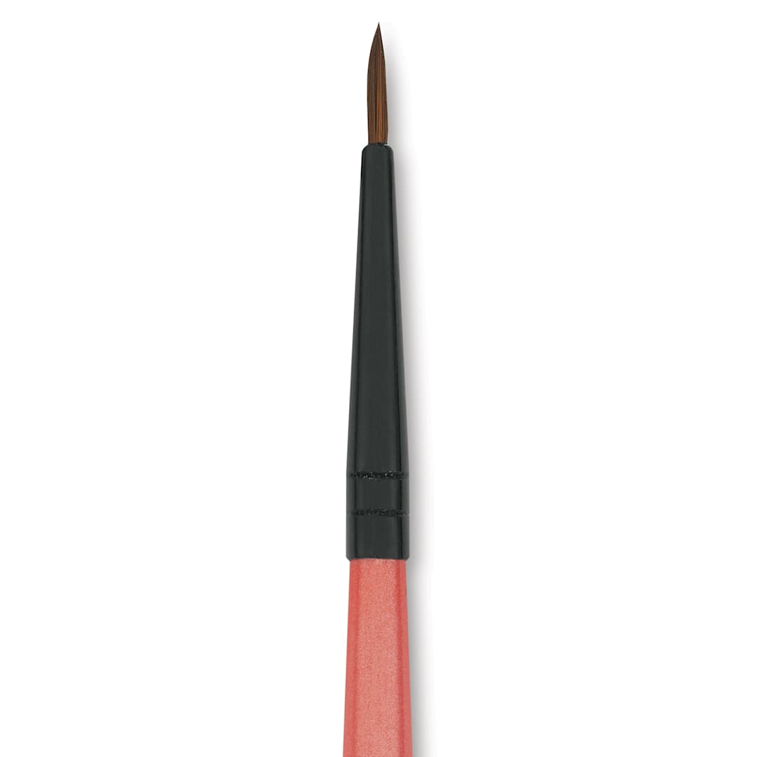 Open in modal - Dynasty Water Lily Watercolor Brush - Short Handle, Round, Size 0, close-up