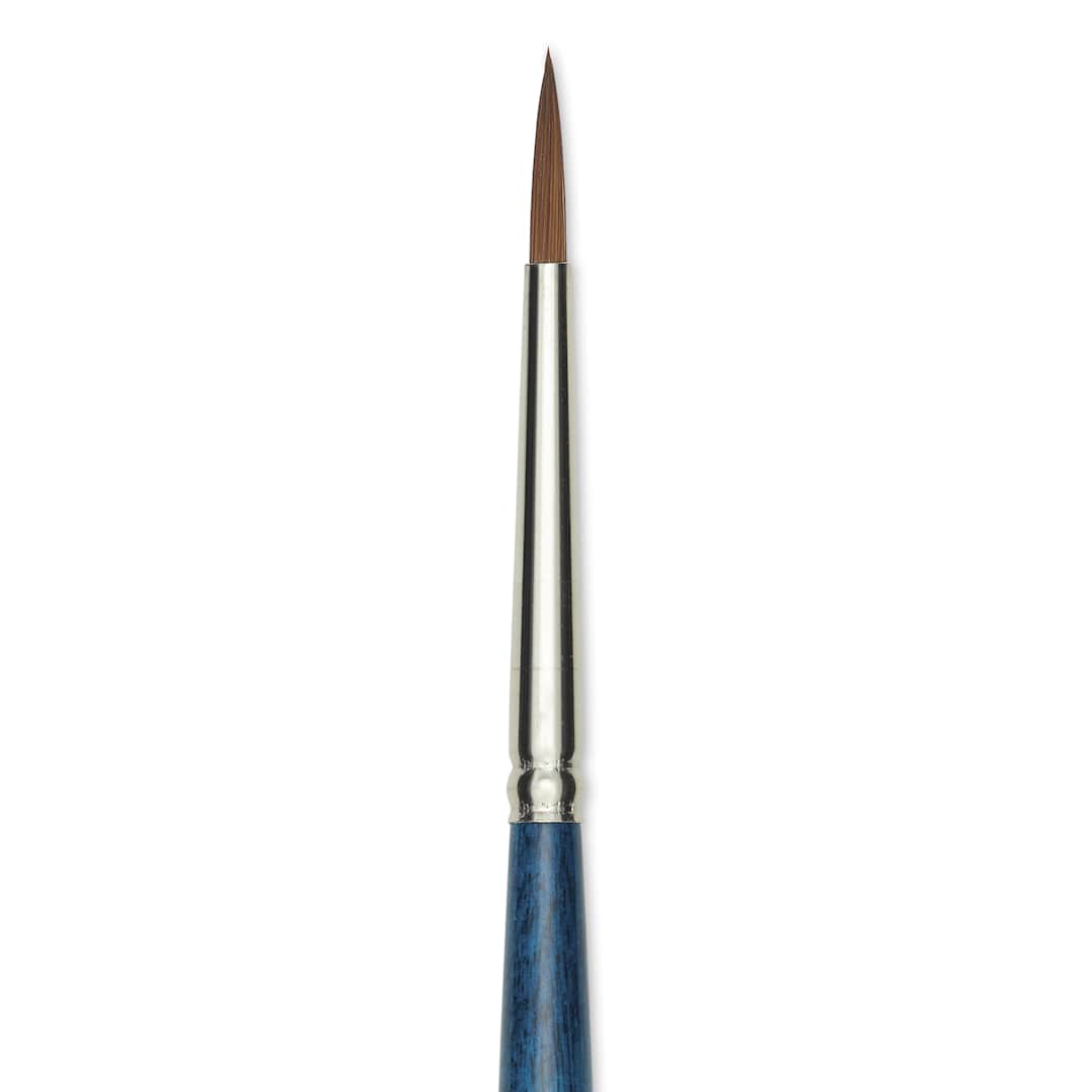 Open in modal - Silver Brush BelleAqua Brush - Round, Short Handle, Size 6, close-up