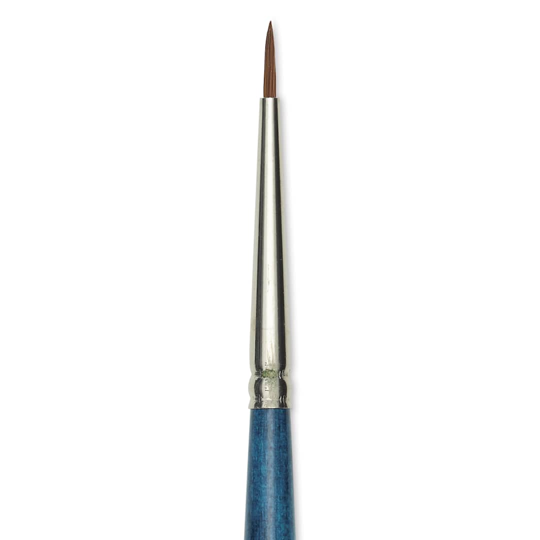 Open in modal - Silver Brush BelleAqua Brush - Round, Short Handle, Size 2/0, close-up