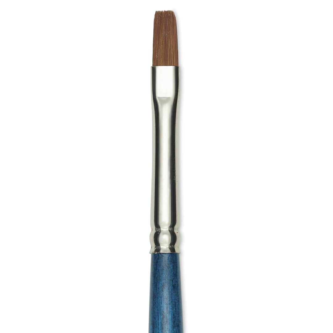 Open in modal - Silver Brush BelleAqua Brush - Bright, Short Handle, Size 4, close-up
