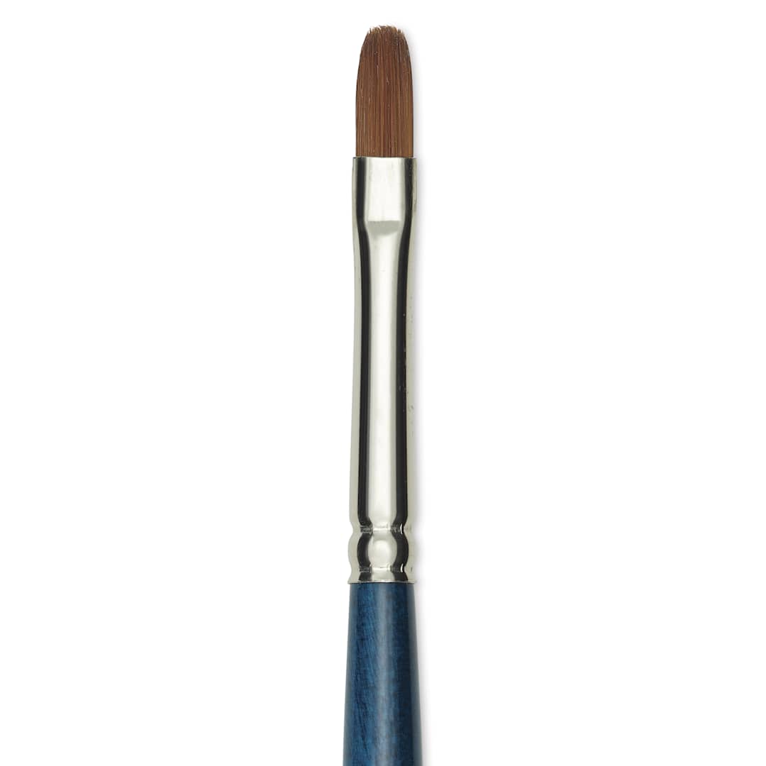 Open in modal - Silver Brush BelleAqua Brush - Filbert, Short Handle, Size 4, close-up