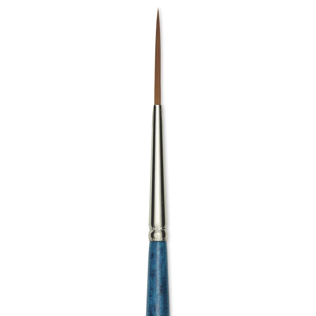 Open in modal - Silver Brush BelleAqua Brush - Liner, Short Handle, Size 0, close-up