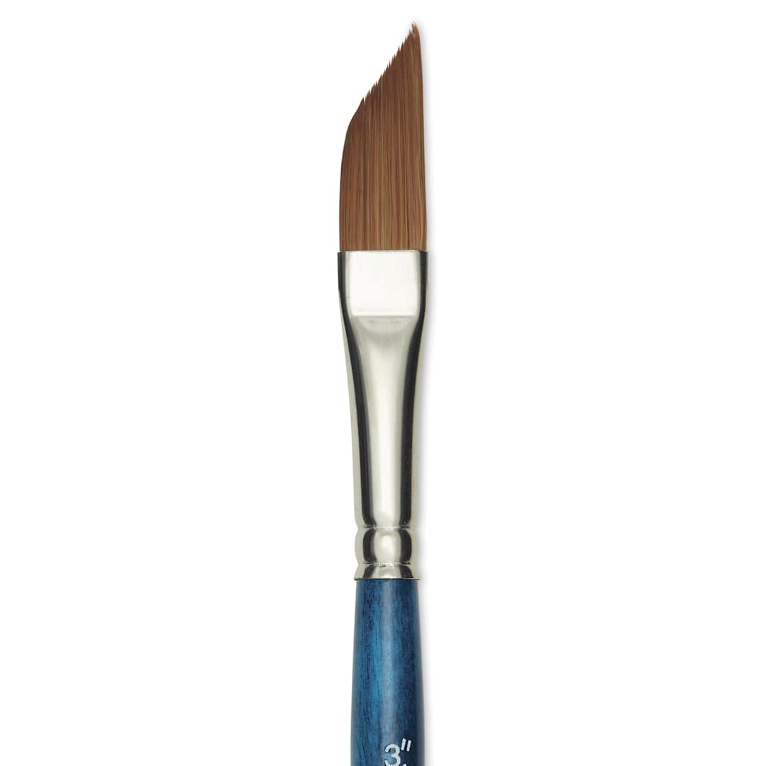 Open in modal - Silver Brush BelleAqua Brush - Dagger, Short Handle, Size 3/8", close-up