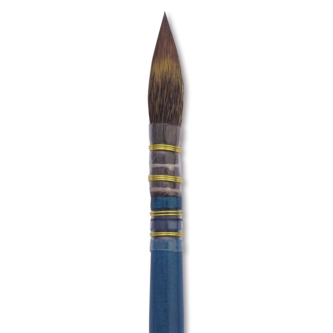 Open in modal - Isabey Isacolor Synthetic Brush - Quill Mop, Short Handle, Size 0, close-up