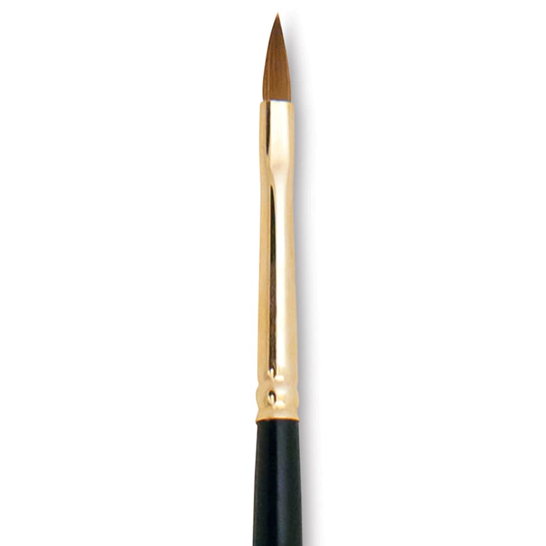 Open in modal - Silver Brush Renaissance Red Sable Brush - Cat's Tongue, Long Handle, Size 2 close up