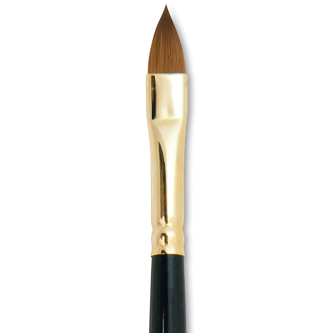 Open in modal - Silver Brush Renaissance Red Sable Brush - Cat's Tongue, Long Handle, Size 8 close up