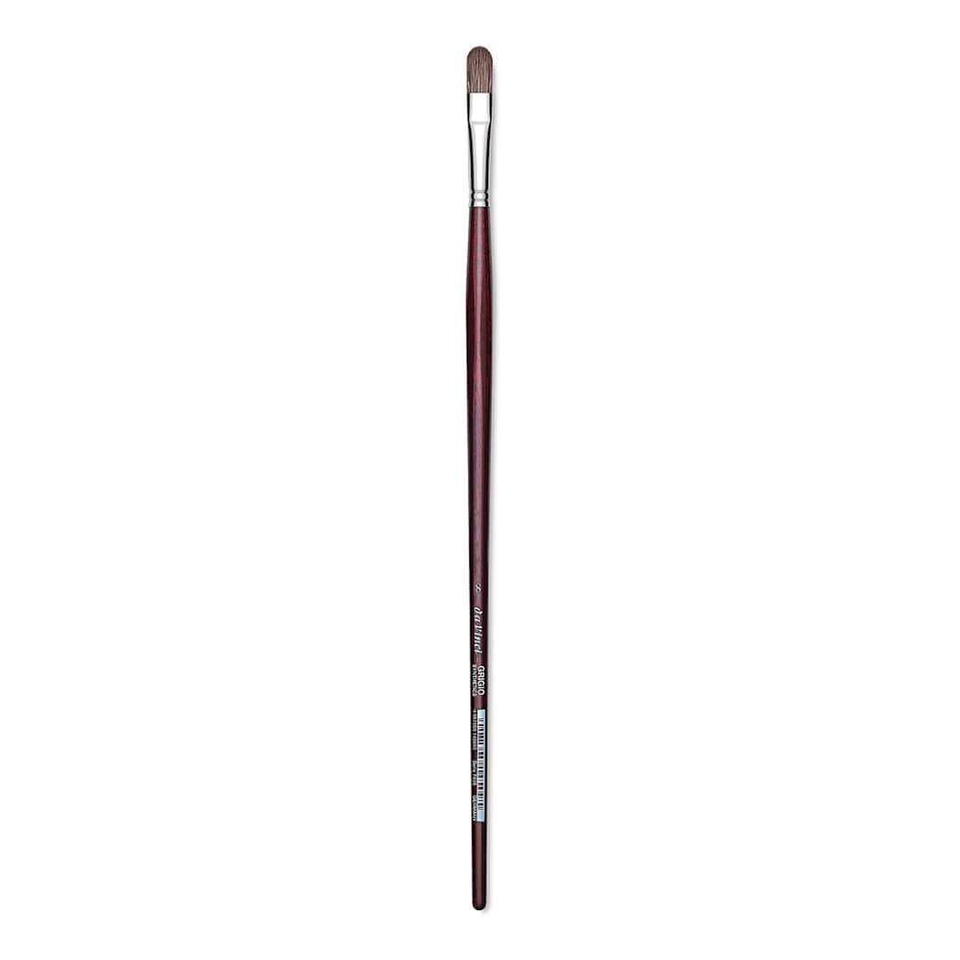 Open in modal - Da Vinci Grigio Synthetic Brush - Filbert, Long Handle, Size 8