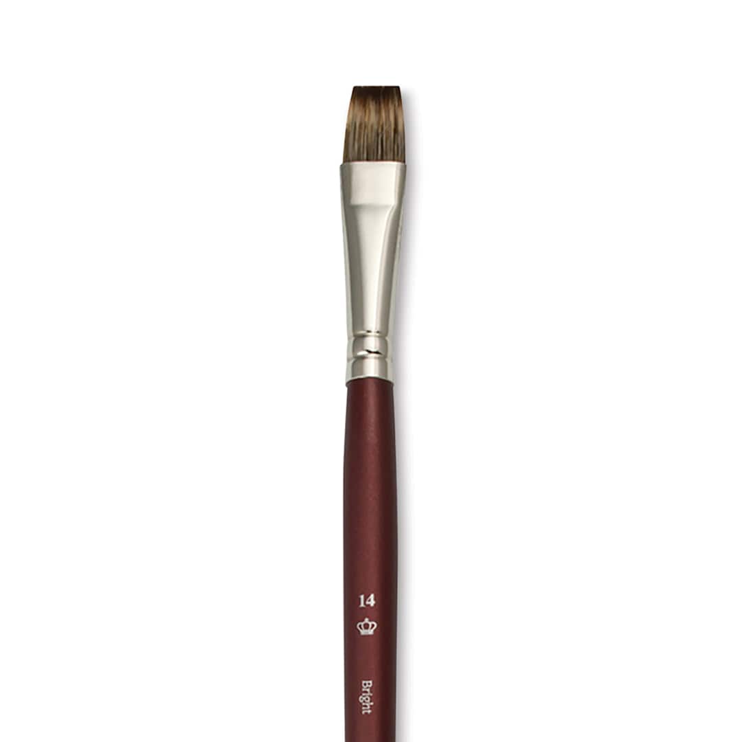 Open in modal - Royal & Langnickel SableTek Brush - Bright, Short Handle, Size 14