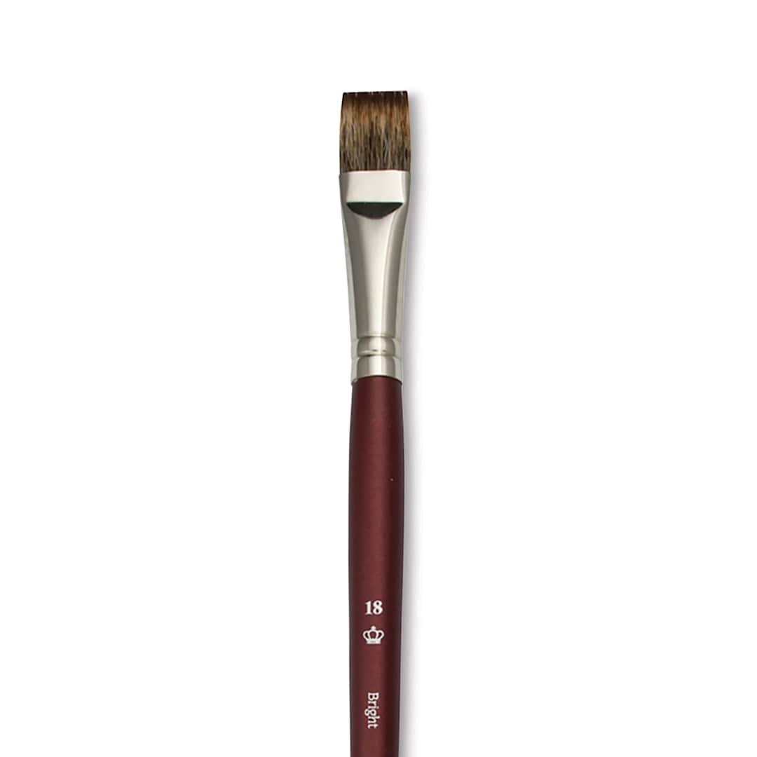 Open in modal - Royal & Langnickel SableTek Brush - Bright, Short Handle, Size 18