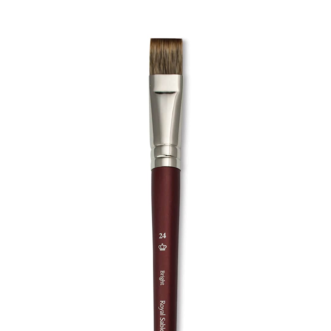 Open in modal - Royal & Langnickel SableTek Brush - Bright, Short Handle, Size 24