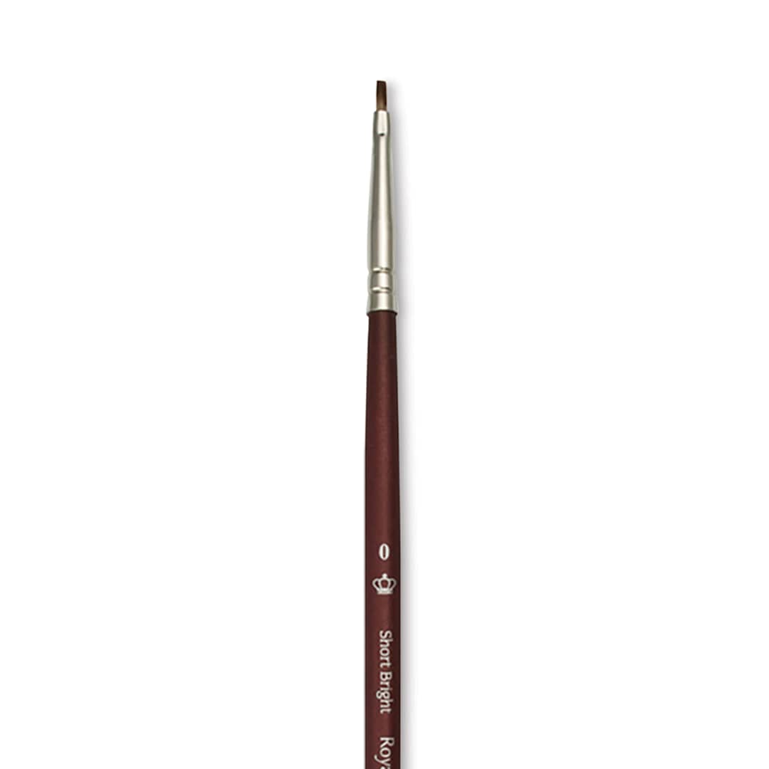 Open in modal - Royal & Langnickel SableTek Brush - Short Bright, Short Handle, Size 0