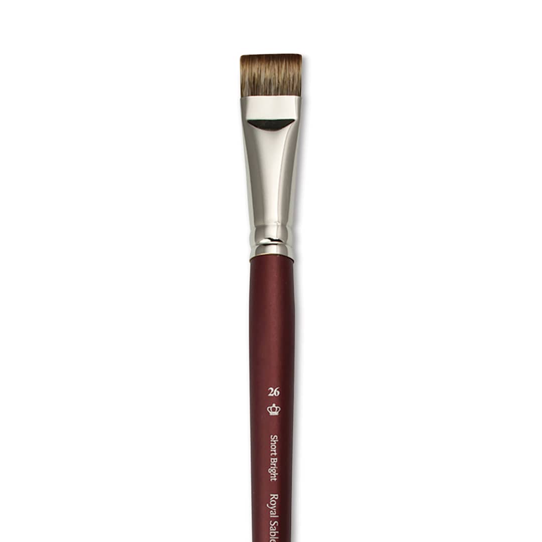 Open in modal - Royal & Langnickel SableTek Brush - Short Bright, Short Handle, Size 26