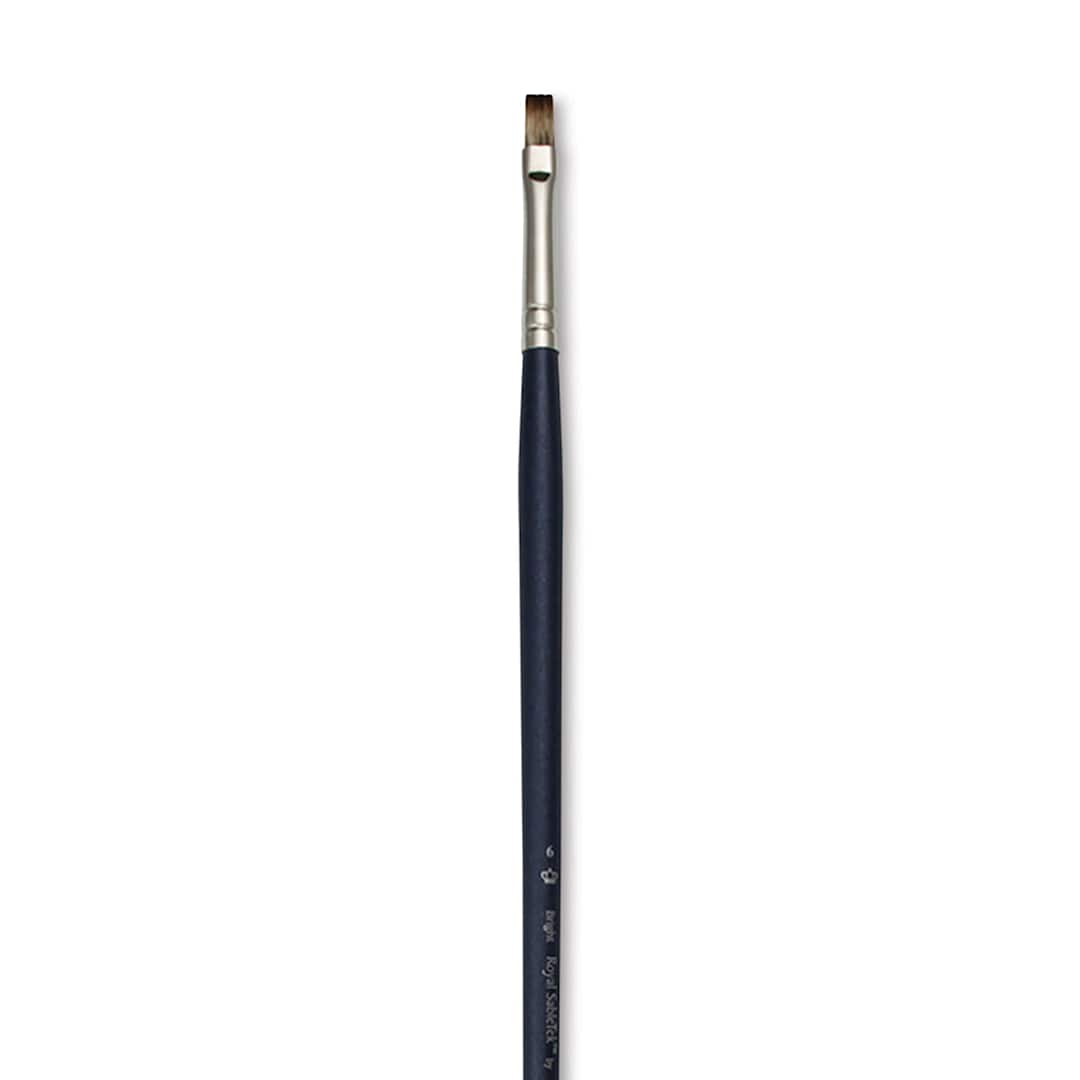 Open in modal - Royal & Langnickel SableTek Brush - Bright, Long Handle, Size 6