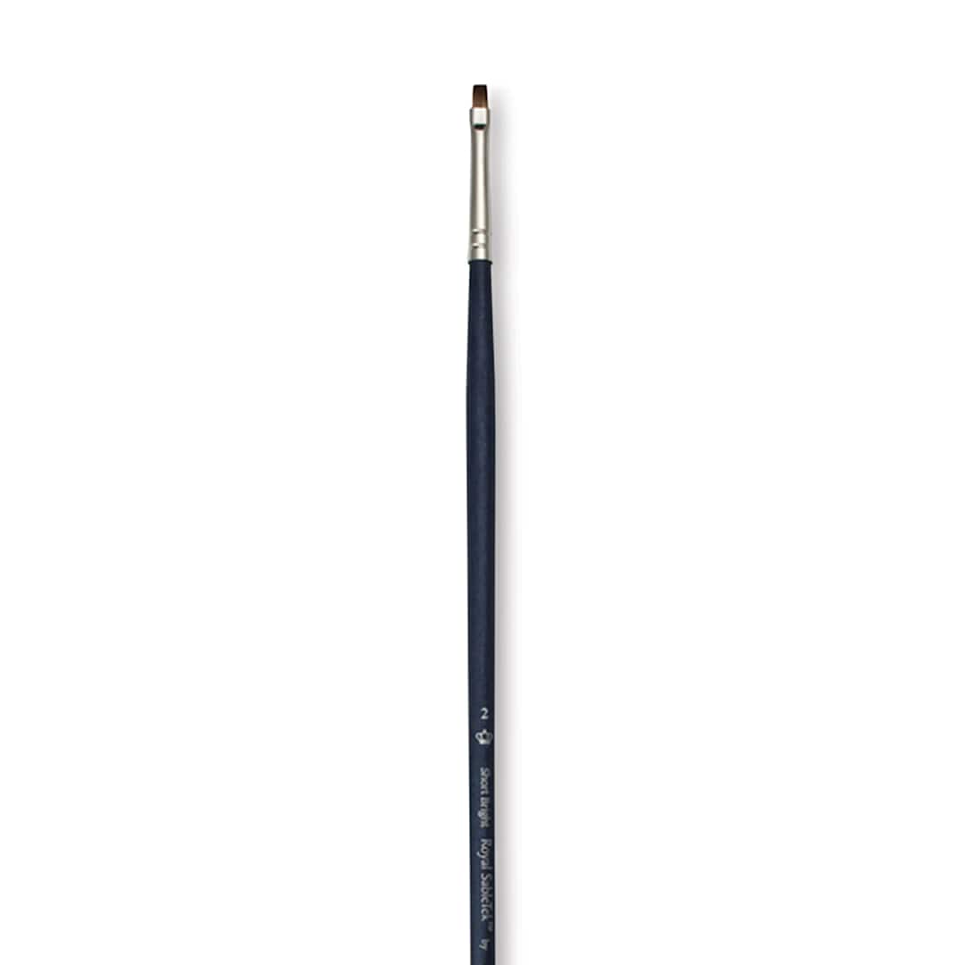 Open in modal - Royal & Langnickel SableTek Brush - Short Bright, Long Handle, Size 2