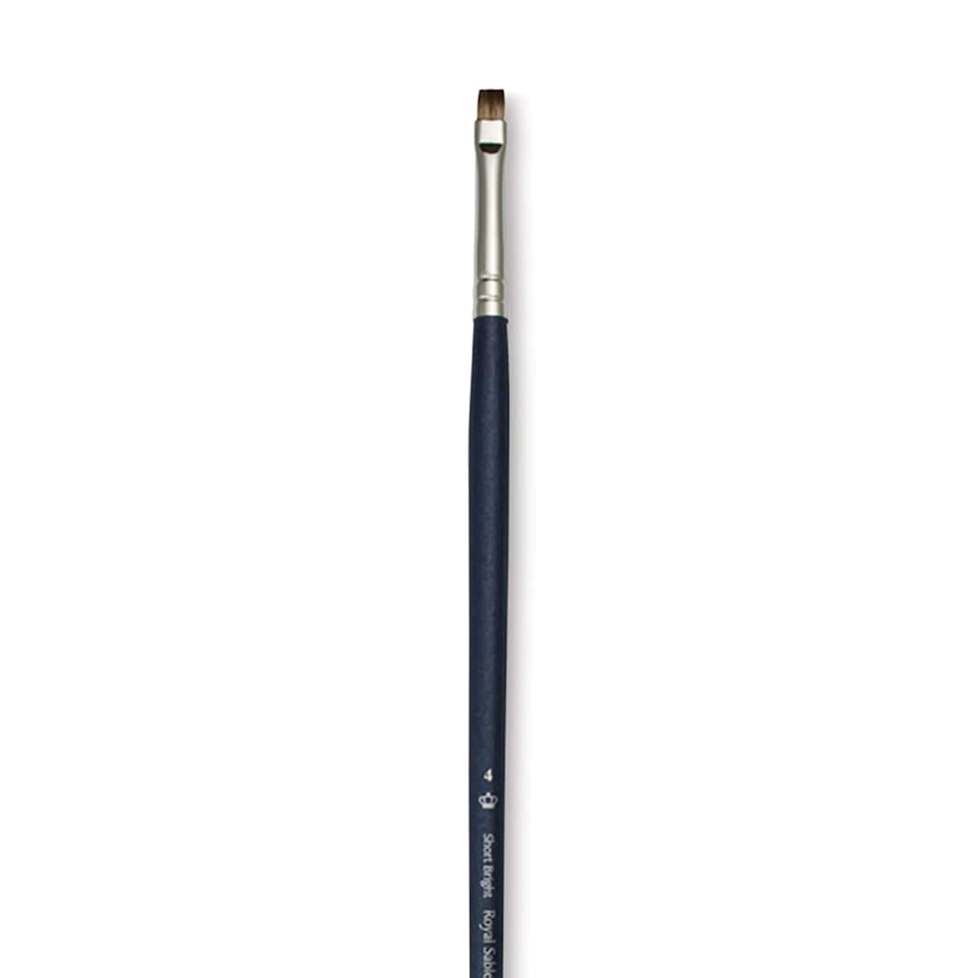 Open in modal - Royal & Langnickel SableTek Brush - Short Bright, Long Handle, Size 4