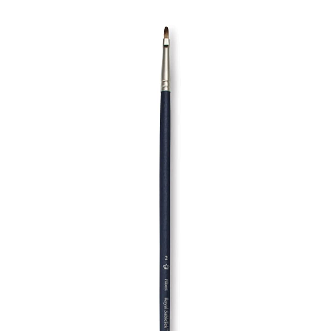 Open in modal - Royal & Langnickel SableTek Brush - Filbert, Long Handle, Size 2