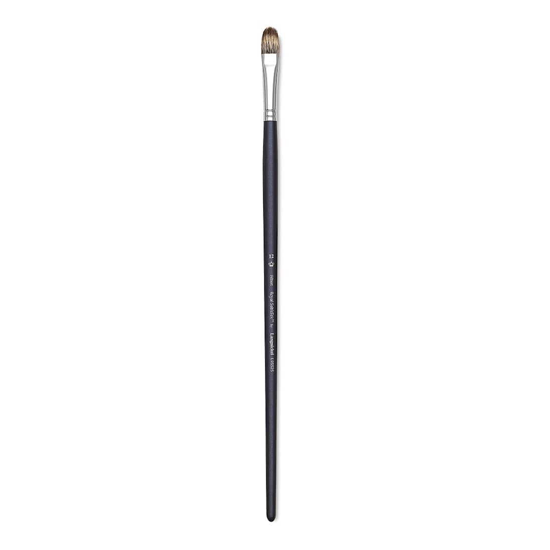 Open in modal - Royal & Langnickel SableTek Brush - Filbert, Long Handle, Size 12