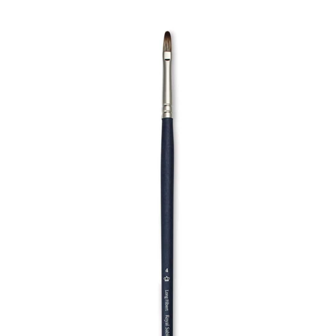 Open in modal - Royal & Langnickel SableTek Brush - Long Filbert, Long Handle, Size 4