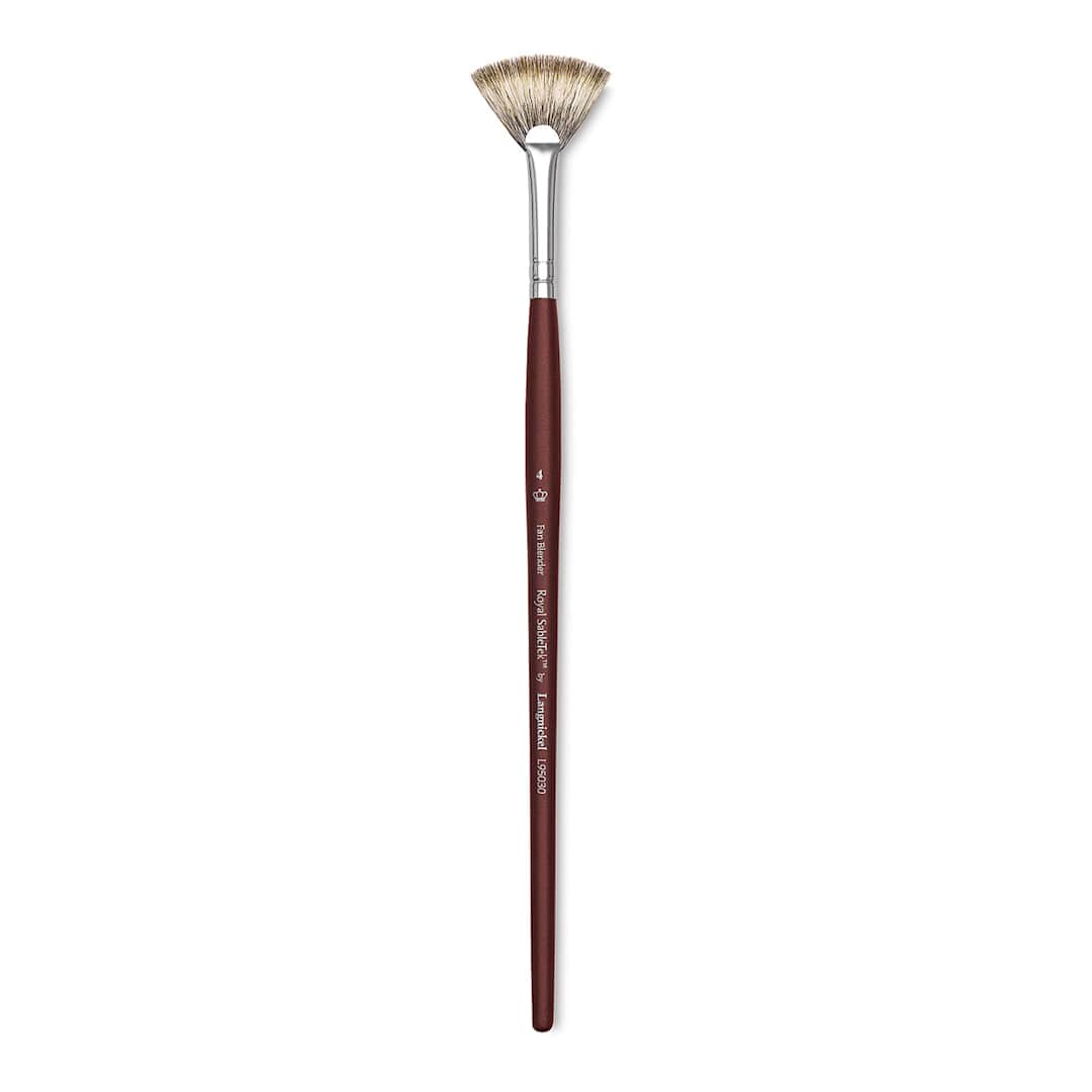 Open in modal - Royal & Langnickel SableTek Brush - Fan Blender, Short Handle, Size 4