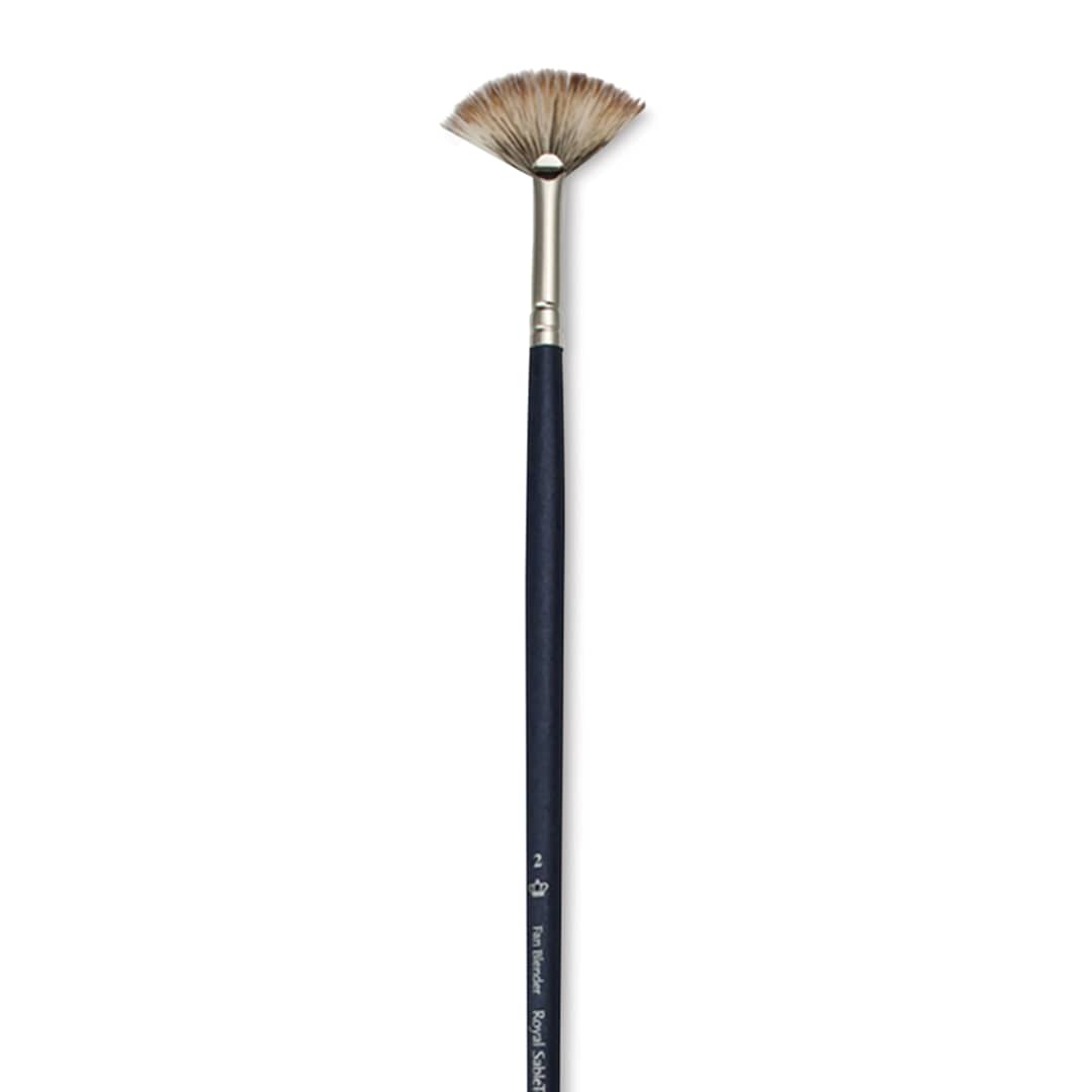 Open in modal - Royal & Langnickel SableTek Brush - Fan Blender, Long Handle, Size 2