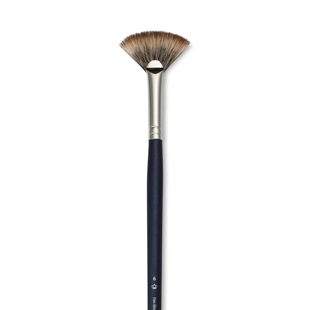 Open in modal - Royal & Langnickel SableTek Brush - Fan Blender, Long Handle, Size 6