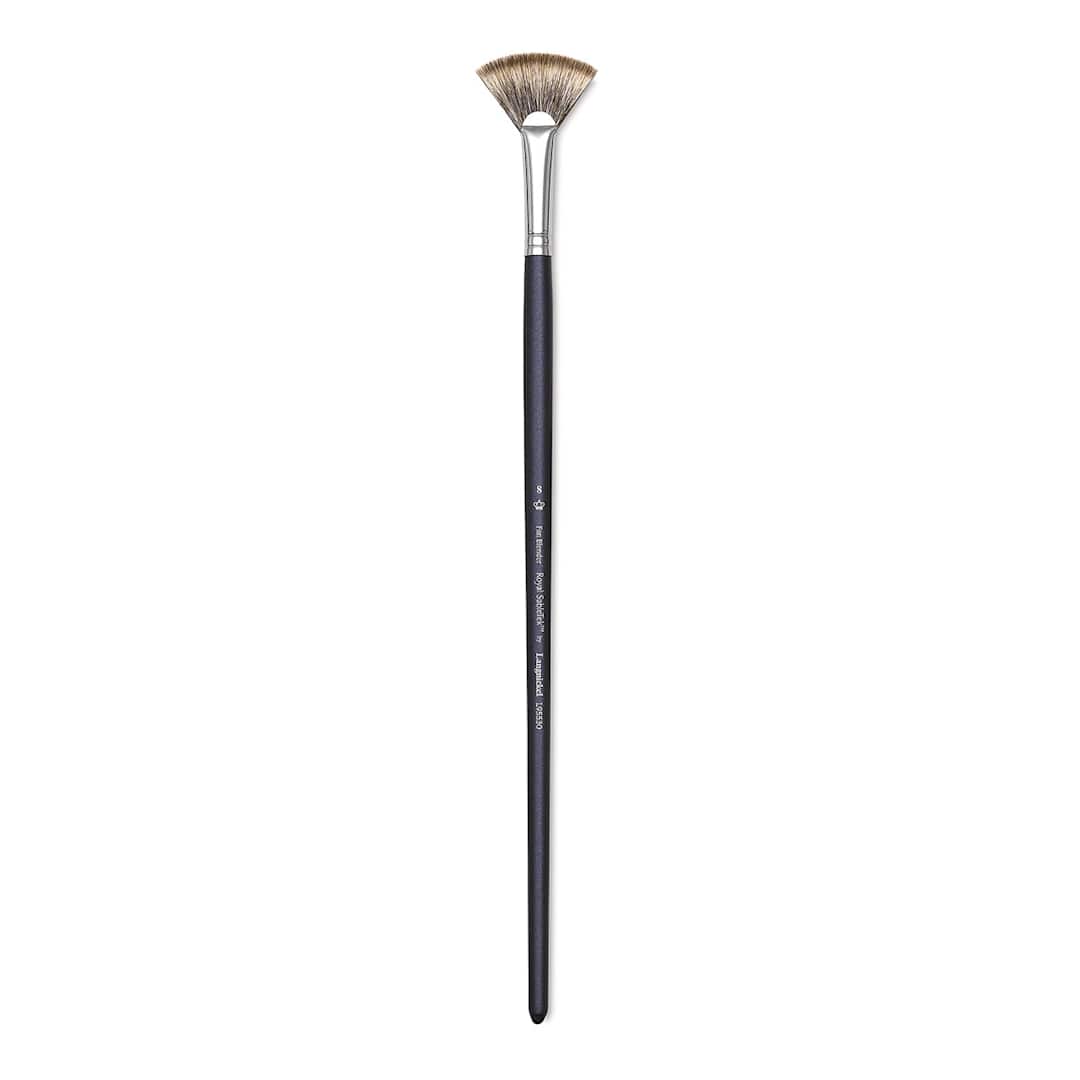 Open in modal - Royal & Langnickel SableTek Brush - Fan Blender, Long Handle, Size 8