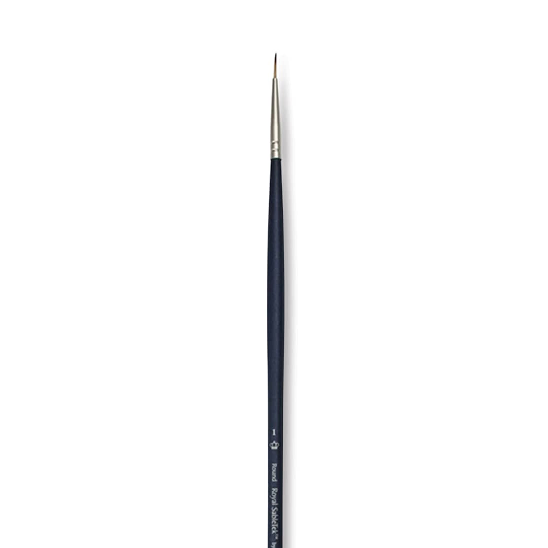 Open in modal - Royal & Langnickel SableTek Brush - Round, Long Handle, Size 1