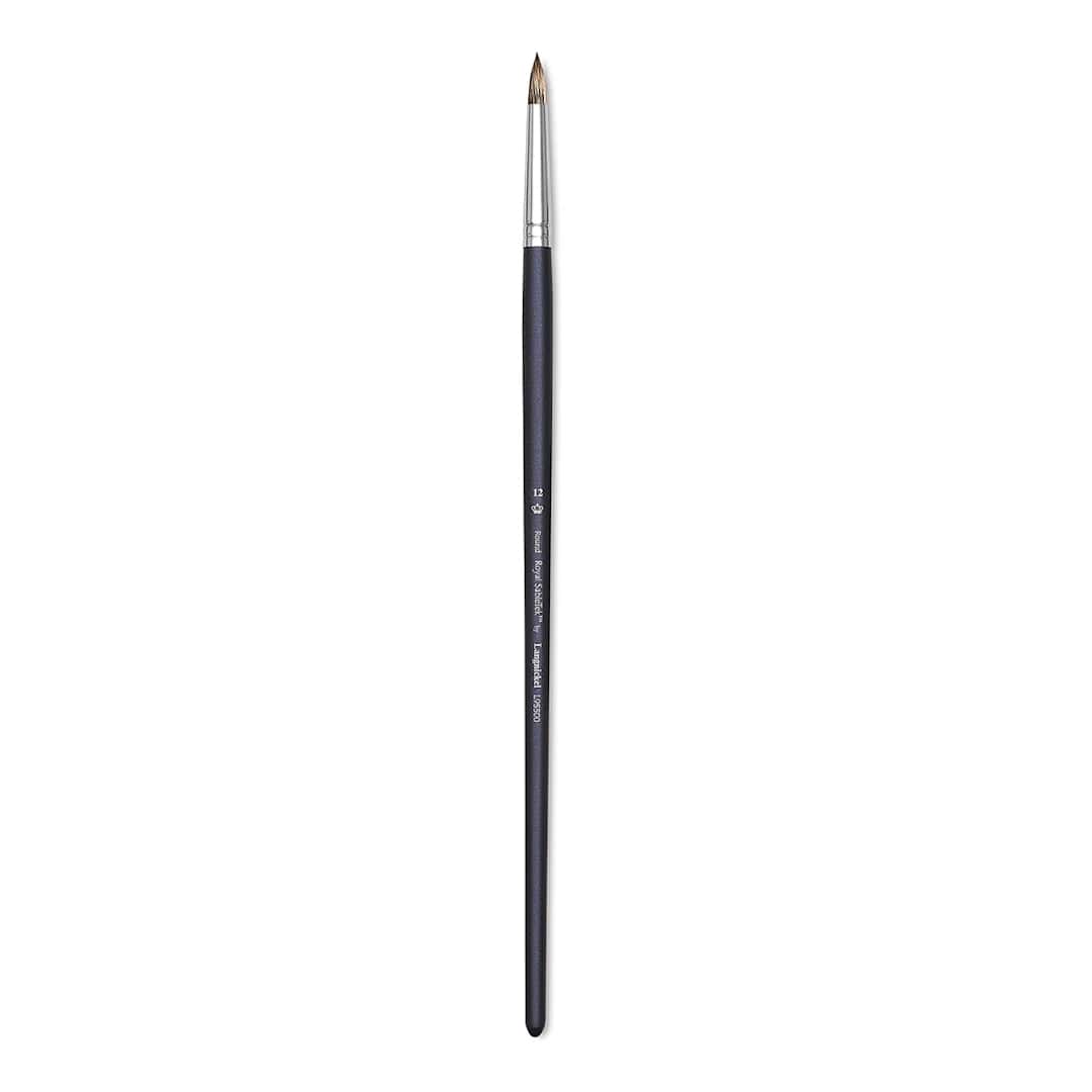 Open in modal - Royal & Langnickel SableTek Brush - Round, Long Handle, Size 12