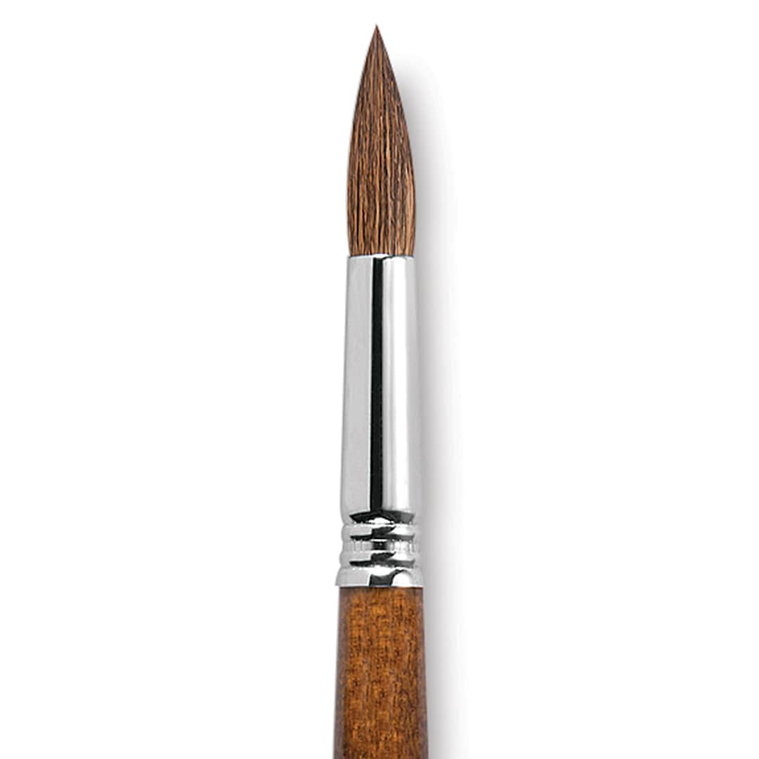 Open in modal - Escoda Versatil Brush - Pointed Round, Size 16, Long Handle close up