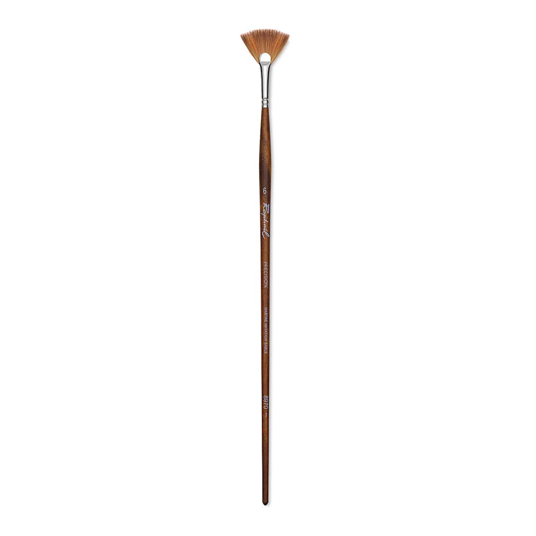 Open in modal - Raphaël Precision Brush - Fan, Size 6, Long Handle