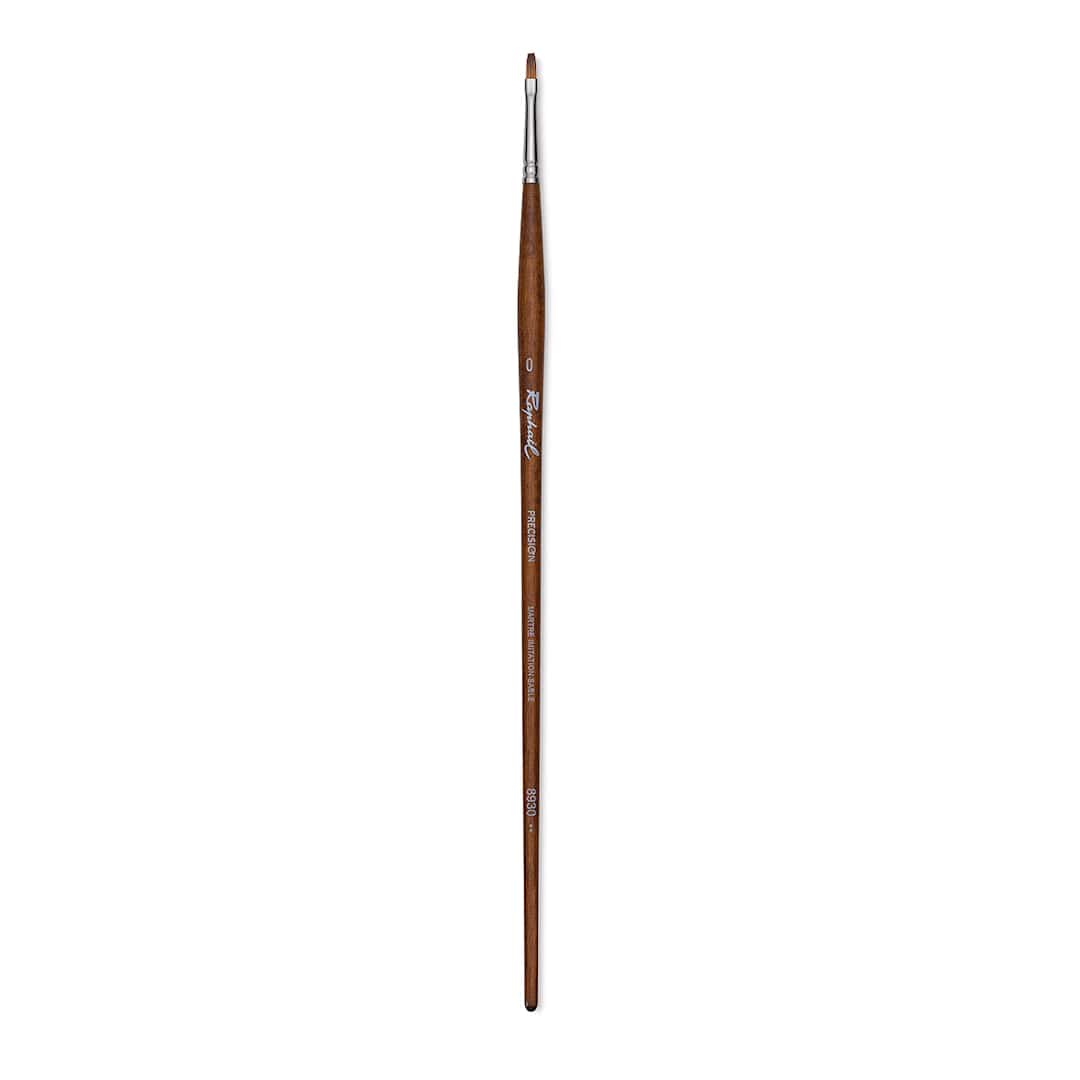 Open in modal - Raphaël Precision Brush - Flat, Size 0, Long Handle