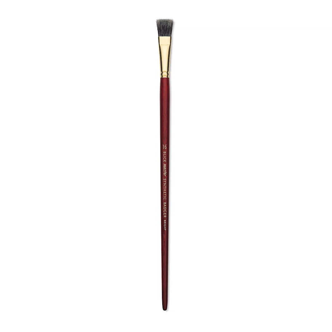 Open in modal - Blick Master Synthetic Badger Brush - Bright, Size 16