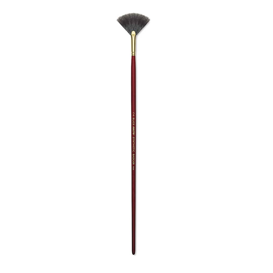 Open in modal - Blick Master Synthetic Badger Brush - Fan, Size 2