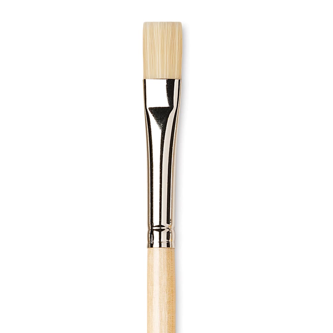 Open in modal - Da Vinci Chuneo Synthetic Hog Bristle Brush - Bright, Size 10 (Close-up)