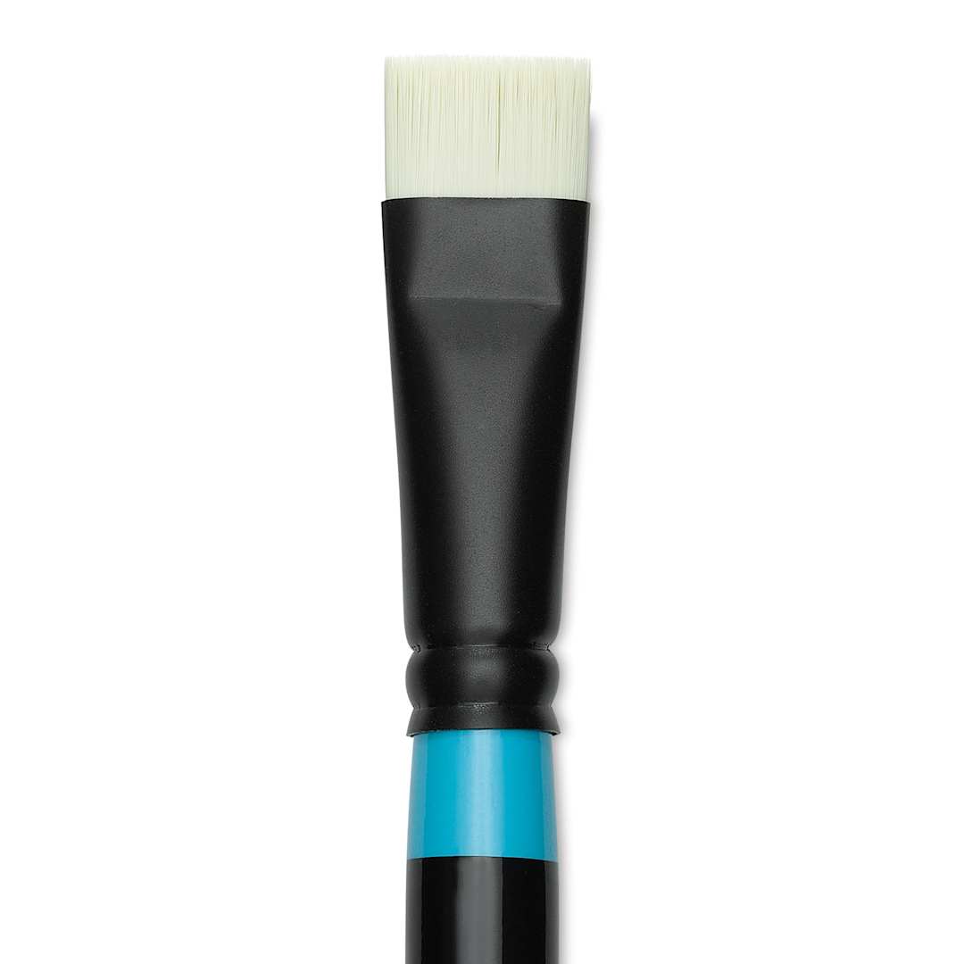 Open in modal - Princeton Series 6500 Aspen Synthetic Brush - Size 10, Short Bright, Long Handle, close-up