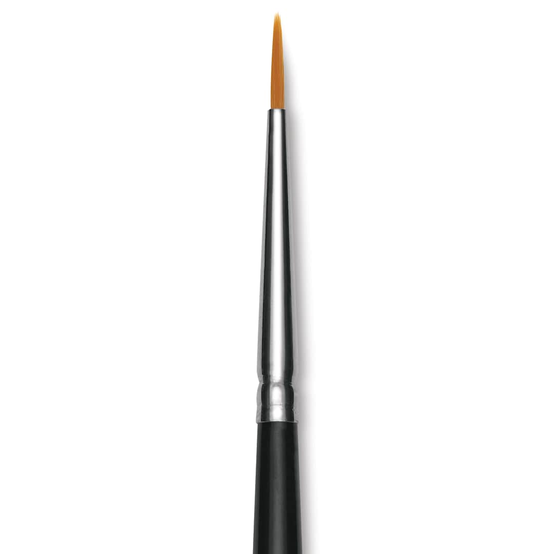 Open in modal - Utrecht Synthetic Sablette Round - Size 0, Short Handle, close-up