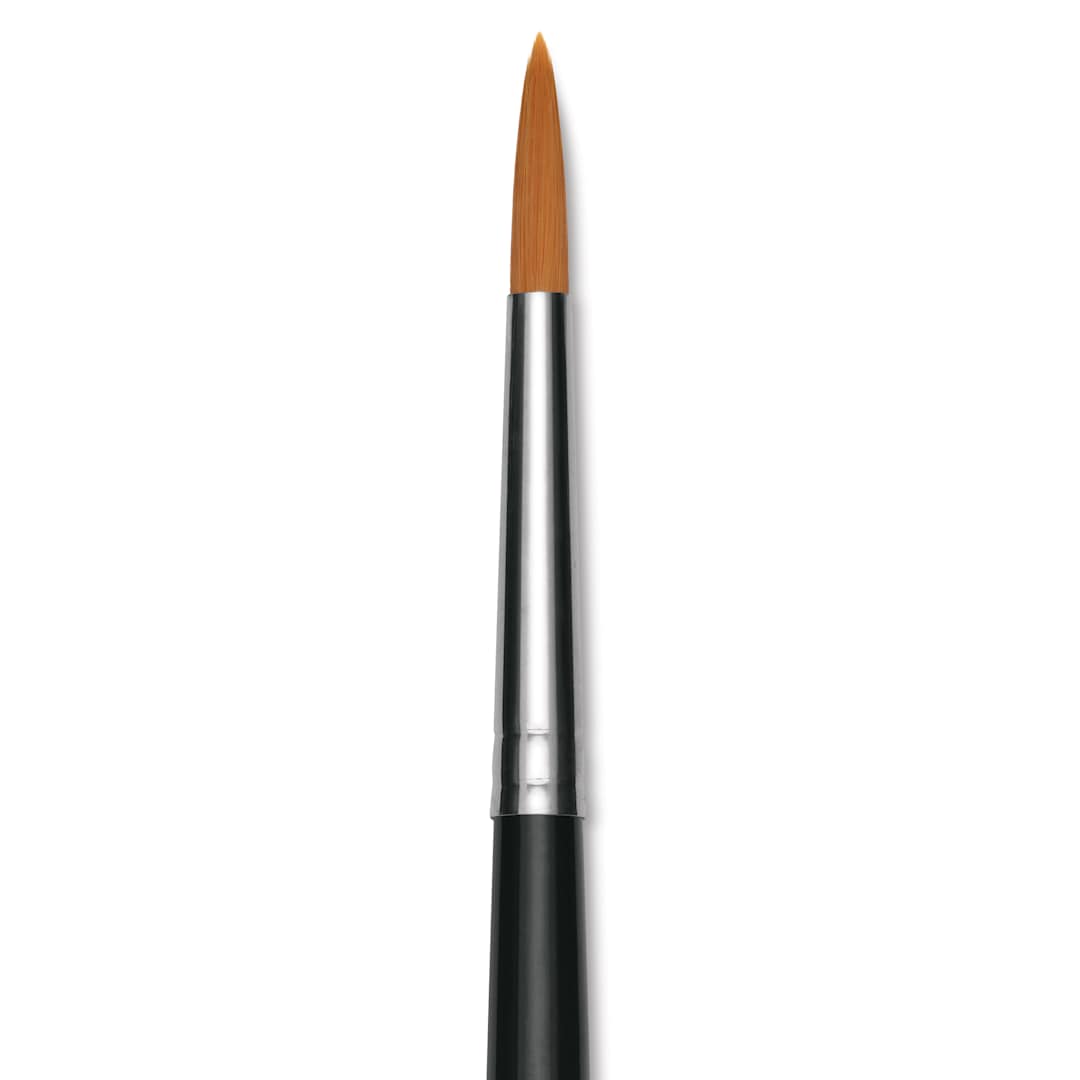 Open in modal - Utrecht Synthetic Sablette Round - Size 7, Short Handle, close-up