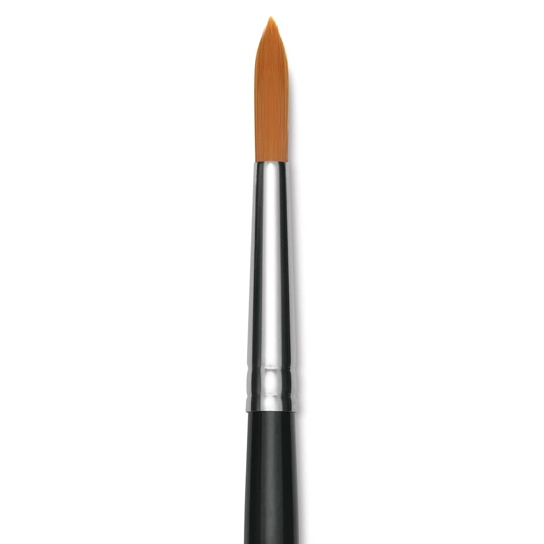 Open in modal - Utrecht Synthetic Sablette Round - Size 8, Short Handle, close-up