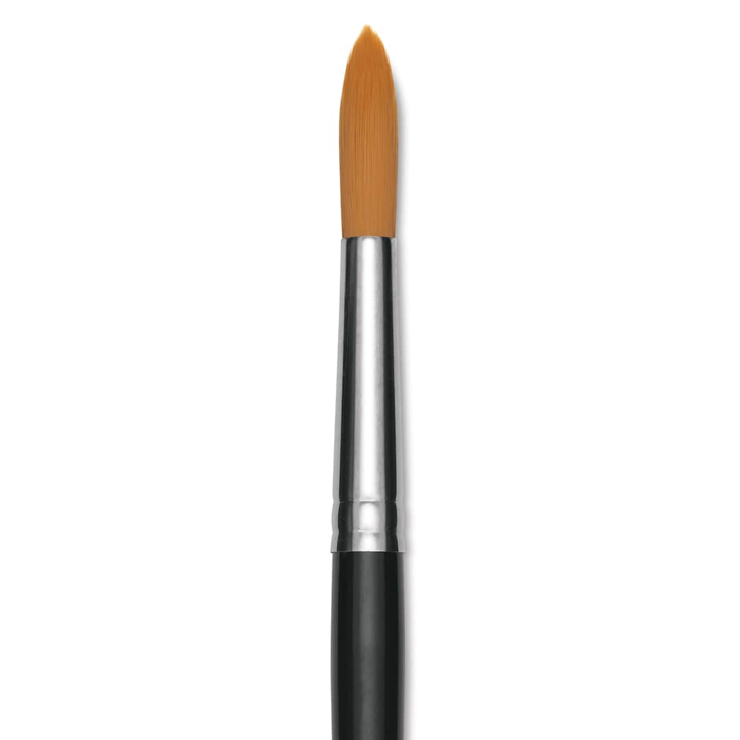 Open in modal - Utrecht Synthetic Sablette Round - Size 14, Short Handle, close-up