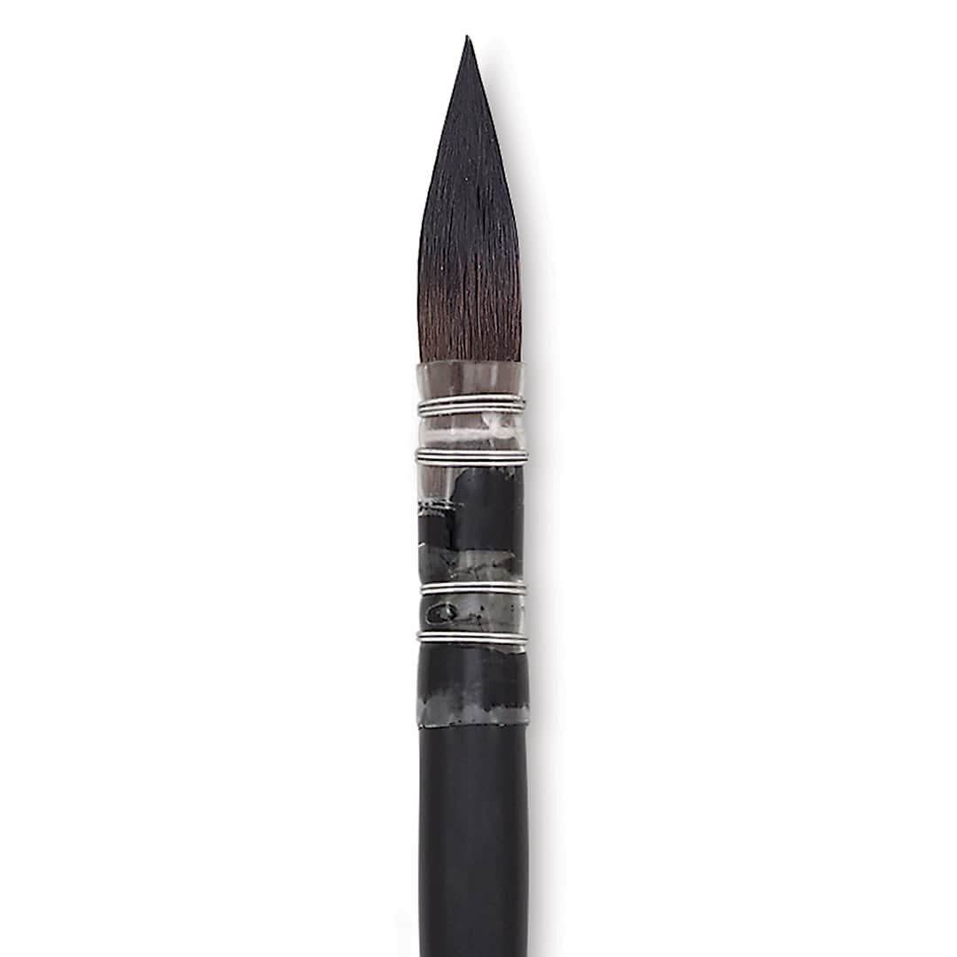 Open in modal - Raphaël Soft Aqua Brush - Quill, Size 0, Short Handle