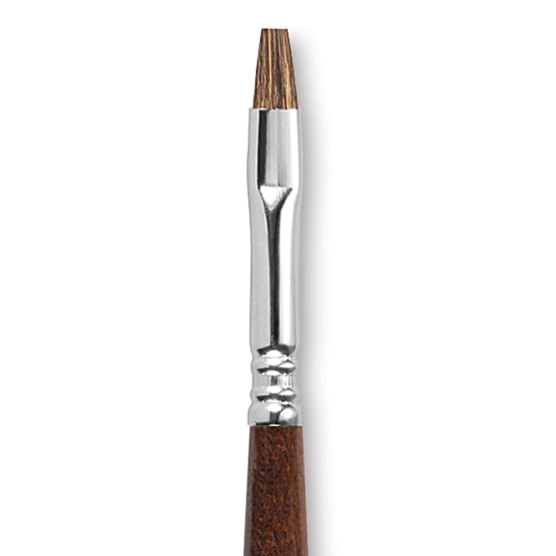 Open in modal - Escoda Versatil Brush - Bright, Size 8, Short Handle close up