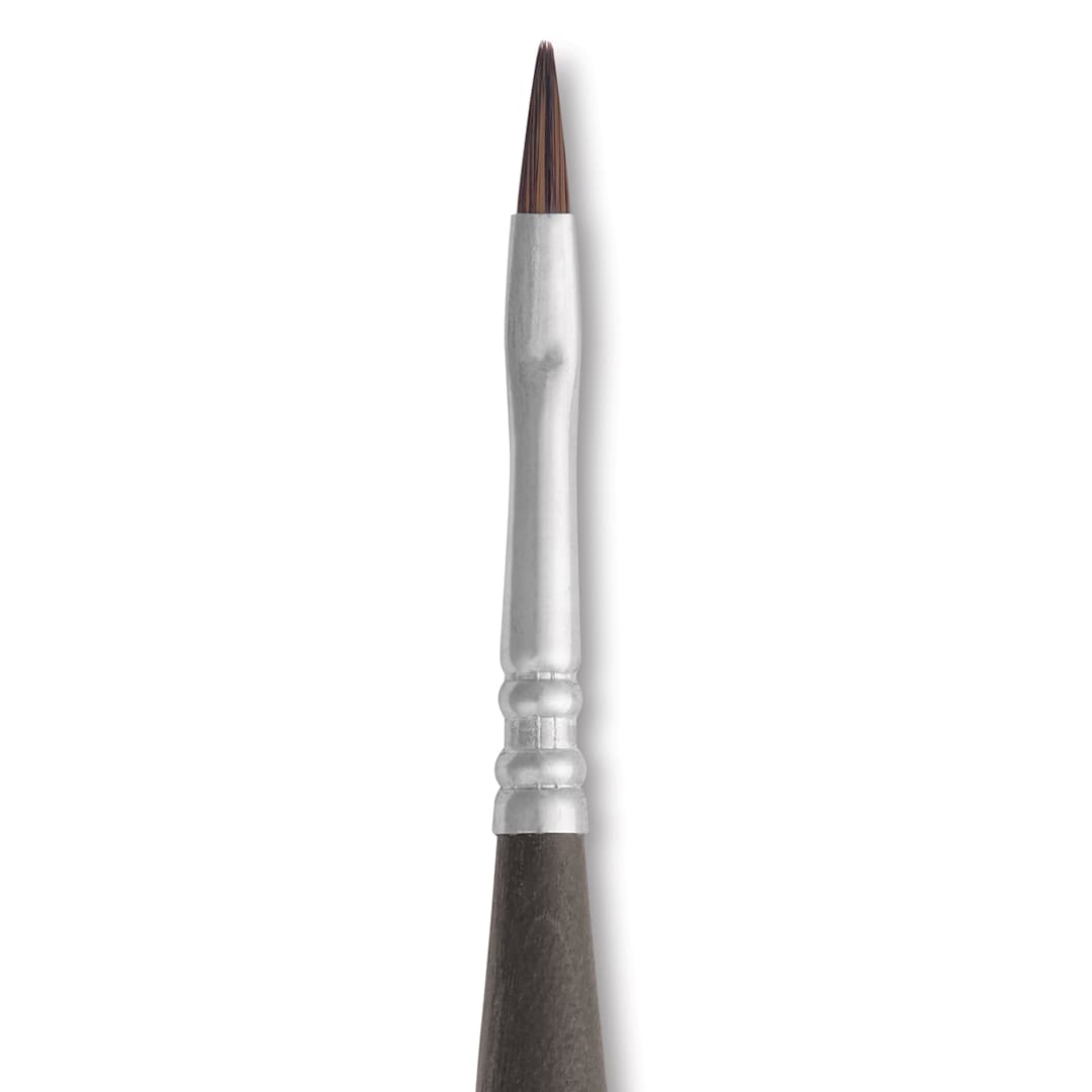 Open in modal - Escoda Versatil Travel Brush - Filbert, Short Handle, Size 2, close-up