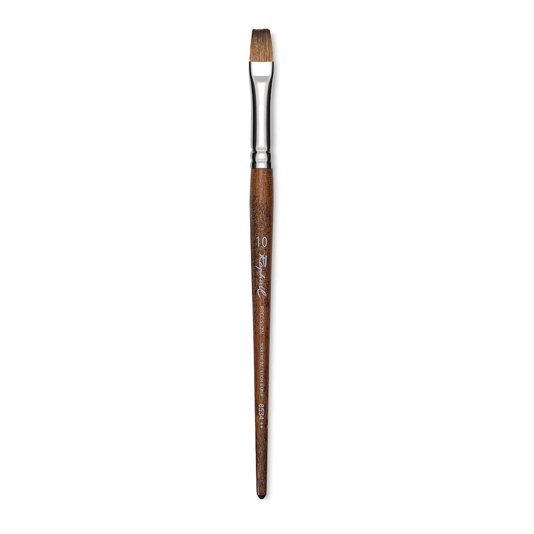 Open in modal - Raphaël Precision Brush - Flat, Size 10, Short Handle