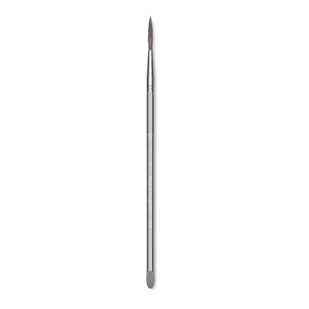 Open in modal - Royal & Langnickel Zen Synthetic Watercolor Brush - Script Liner, Size 4