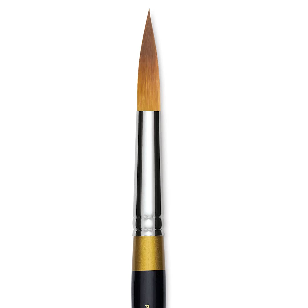 Open in modal - Kingart Original Gold Brush - Ultra Round, Size 16, Short Handle (close-up)