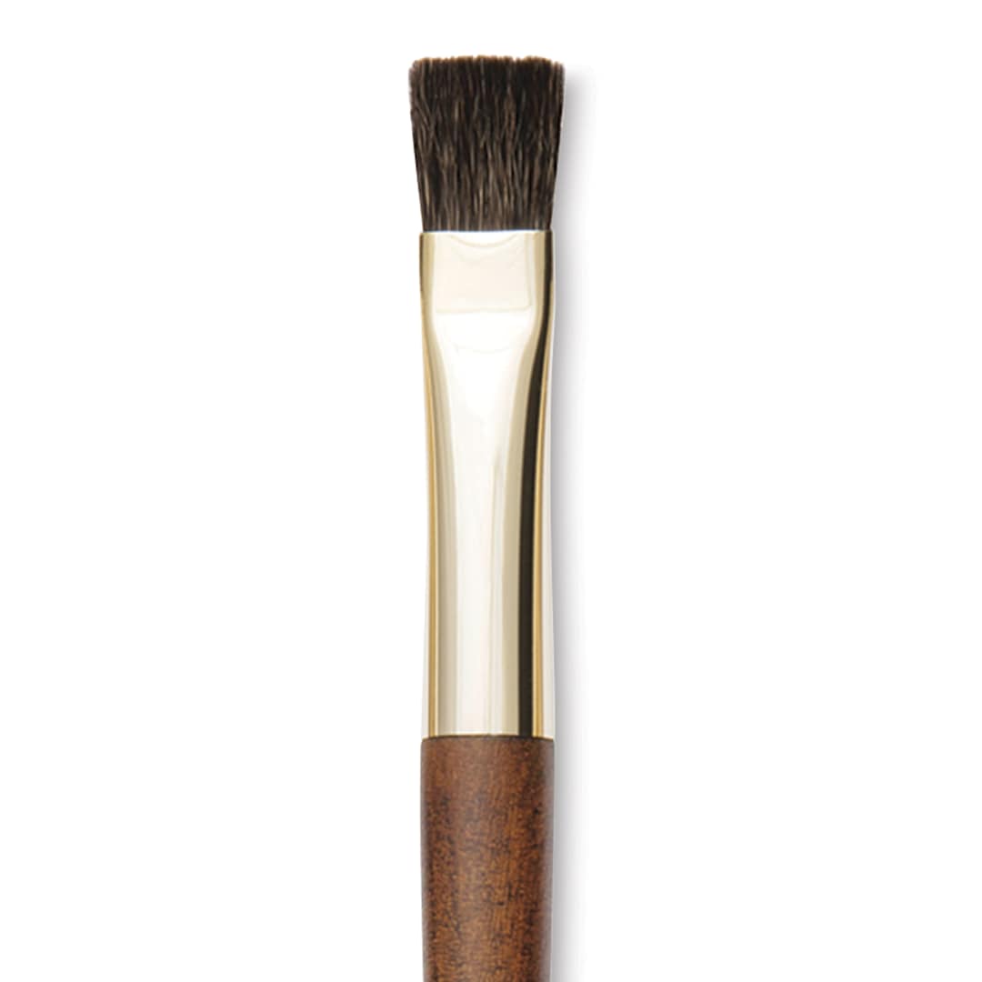 Open in modal - Isabey Vintage Siberian Blue Squirrel Brush - Flat, Size 4